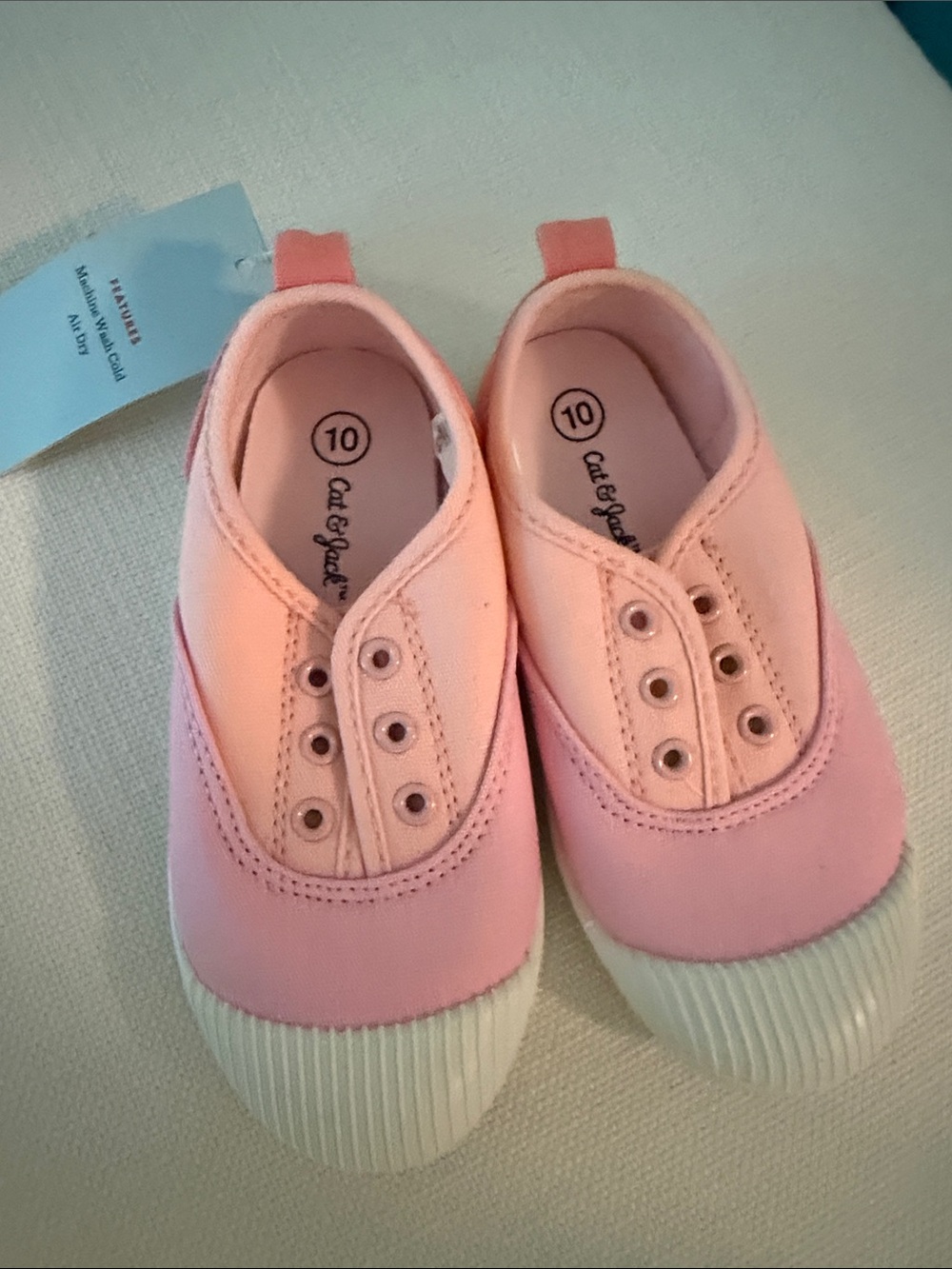 Cat & Jack Light Pink Canvas Slip-On Sneakers for Kids